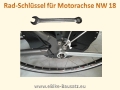 Rad-Schlüssel für Motorachse SW 18 (gekröpfter Ringschlüssel / Mauschlüssel)