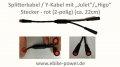 Bild 3 von Kabel Splitter / Y-Kabel m. Julet / Higo Stecker z.B. für Bosch Magura Kunteng Bafang - E-Bike etc.