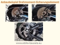 Bild 3 von 1 Stück Drehmomentsicherungselement / Drehmomentstütze für E-Bike Motoren (Edelstahl)  / (Variante) einteilig für 12-14mm Achse (6mm dick)