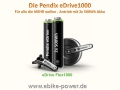 Pendix eDrive Flex1000 Wh  mit getrieblosem Mittelmotor ( eDrive Flex mit 2x 500Wh Akku )