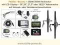 Bild 2 von Komplett-Pedelec-Bausatz 36V 250W/350W Hinterrad,Lishui-System m. LCD-Display + 36V 10,4Ah Akku + LG