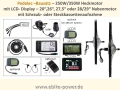 Bild 2 von Pedelec Umbausatz 36V 250W/350W Hinterrad-Nabenmotor in Holkammerfelge, Lishui-System m. LCD Display  / (Option 1:) 26
