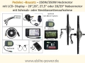 Bild 2 von Pedelec Umbausatz 36V 250W/350W Hinterrad-Nabenmotor in Holkammerfelge, Lishui-System m. LCD Display  / (Option 1:) 28