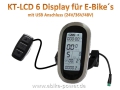 Bild 2 von LCD 6 Display mit USB Anschluss KT LCD6U für wassergeschütztes Steckersystem  KT LCD 6