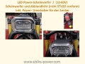 LED Power-Scheinwerfer (12-72V) Scheinwerfer und Abblendlicht (nicht STVZO conform) inkl. Umschalter