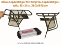 Bild 4 von Gepäckträgerakku Dolphin 48V / 15Ah Lithium Ionen Akku Samsung 18650 / 840Wh  / (Ladeoption) ohne Ladegerät / (Befestigung) inkl. Halteschiene + Kopfstation mit Anschlusskontakt