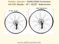 Bild 6 von Komplett-Pedelec-Bausatz 36V 250W/350W Vorderrad,Lishui-System m. LCD-Display + 36V 13Ah Akku + LG  / (Option 1:) 28