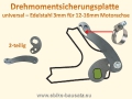 1 Stück Drehmomentsicherungselement / Drehmomentstütze für E-Bike Motoren (Edelstahl)