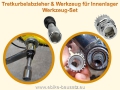SET - Tretkurbelabzieher & Werkzeug für Innenlager / Werkzeug-Set