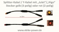 Bild 1 von Kabel Splitter / Y-Kabel m. Julet / Higo Stecker z.B. für Bosch Magura Kunteng Bafang - E-Bike etc.