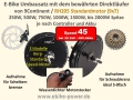 Bild 2 von E-Bike Bausatz 9Continent RH205 Standardmotor mit Schraubkranzaufnahme 350W 500W 750W 1000W 1500W  / (Controller:) KT Sinus 36V/48V - (10A-20A) 250W - 800W einstellbar / (Display:) Farbdisplay-LCD8H (groß) für 36V/48V (+49,90€) / (Bremsoption:) OHNE / (Gasoption 4:) inkl. Daumengas (+10€)