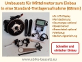 Mittelmotor Umbausatz für Pedelec mit großem VLCD5 Display für 36V Akku - ohne Akku