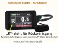 Bild 1 von KT LCD8H-R Farbdisplay mit wassergeschütztem Stecker (LCD 8H Kunteng) - R = Rückwärtsgang