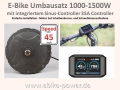 Bild 1 von Enduro E-Bike Umbausatz 1500W + integrierter 35A Controller + Farbdisplay, Gasgriff , PAS-Sensor