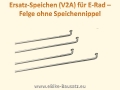 Bild 2 von Speichen DT Swiss / Sapim / Strong   / Nippel  für E-Bike Nabenmotoren