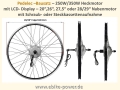 Bild 4 von Pedelec Umbausatz 36V 250W/350W Hinterrad-Nabenmotor in Holkammerfelge, Lishui-System m. LCD Display