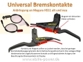 Bild 5 von Universal Bremskontakte / Bremssensoren zum Aufkleben inkl. Magnet mit Higo Stecker (u.a. für Magura