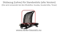 Pfautec Sitzbezug (Lehne/Netz) alte Version (f.Scoobo, Trizon, Scootertrike)