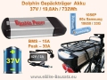 Bild 1 von Gepäckträgerakku Dolphin 36V /20Ah Lithium Ionen Akku / 720Wh