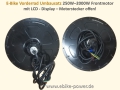 Bild 3 von E-Bike Umbausatz Frontmotor AYW 11x6 Standardmotor 250W - 2000W einstellbar (für Scheibenbremse)  / (Option 1:) 25A Standard Controller (f. 48-60V-Akku) / (Option 2:) LCD3 Display  48-60V (groß + 29,90€) / (Option 3:) mit Kontaktbremsgriffe (+10€) / (Option 4:) inkl. Daumengas (+10€)