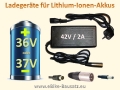 Ladegerät für Fahrradakku / E-Bike-Akku / Pedelec Lithium Ionen Akku 36V